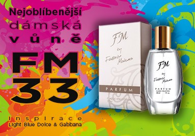 FM 33 nejoblíbenější dámský parfém